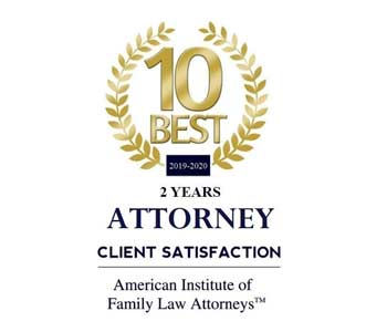 10 | Best | 2 Years | Attorney | Client Satisfaction | American Institute of | Family Law Attorneys